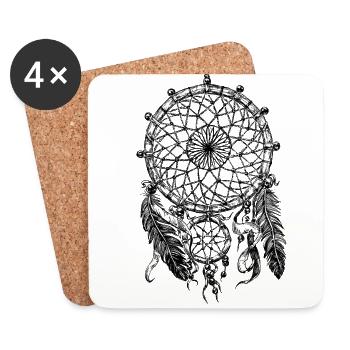 AD Dreamcatcher - Untersetzer (4er-Set) - Weiß - Vorne