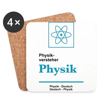Physikversteher - Untersetzer (4er-Set) - Weiß - Vorne