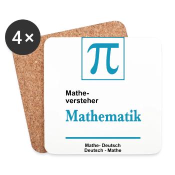 Matheversteher - Untersetzer (4er-Set) - Weiß - Vorne