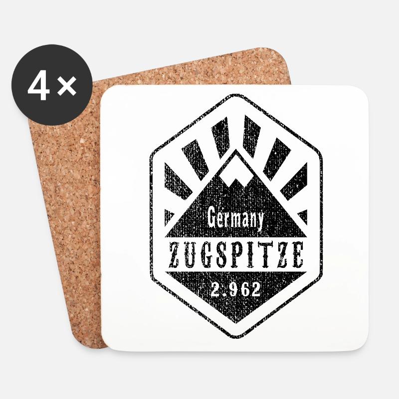Zugspitze Germany - Used Look - Untersetzer (4er-Set) - Weiß