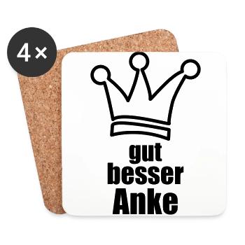 Anke - Untersetzer (4er-Set) - Weiß - Vorne