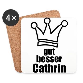 Cathrin - Untersetzer (4er-Set) - Weiß - Vorne