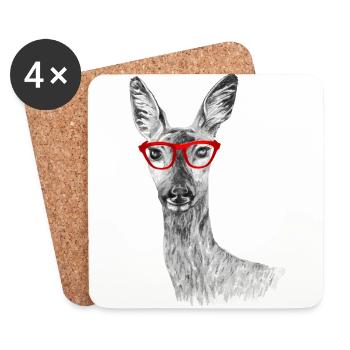 Roe - Coasters (set of 4) - white - Front