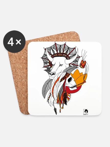 AMSUD - Untersetzer (4er-Set) - Weiß