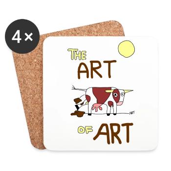 the ART OF ART - Coasters (set of 4) - white - Front