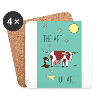 the ART OF ART - Coasters (set of 4) - white - Front