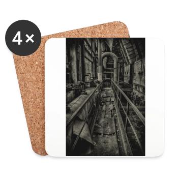 Lost Place - Industry - Coasters (set of 4) - white - Front
