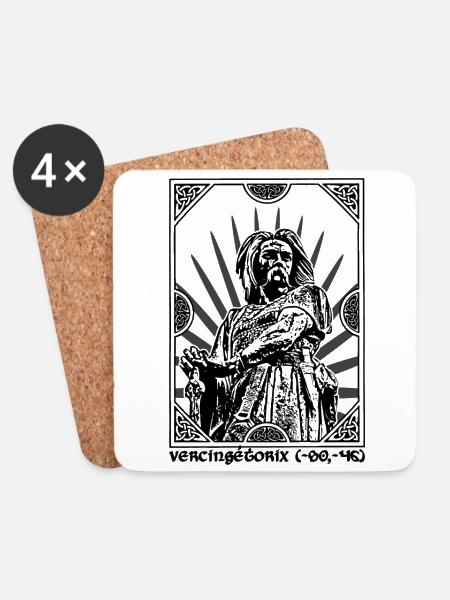 Vercingetorix - Coasters (set of 4) - white