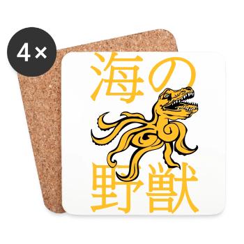 OctoRex - Coasters (set of 4) - white - Front