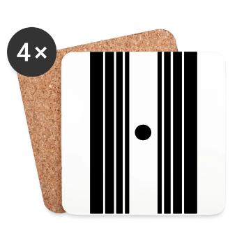 doppler effect - Dessous de verre (lot de 4) - blanc - Devant