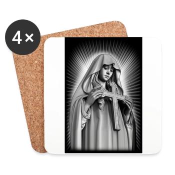 Pray - Untersetzer (4er-Set) - Weiß - Vorne