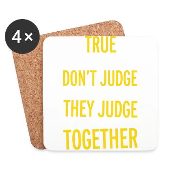 True Friends - Coasters (set of 4) - white - Front
