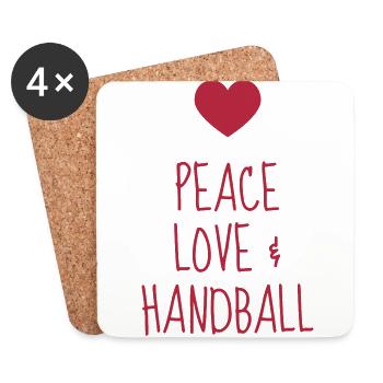 Handball Handballer Handballeur Sport Winner - Coasters (set of 4) - white - Front