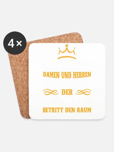 BAUINGENIEUR Beruf Geschenk Majestät Spruch - Untersetzer (4er-Set) - Weiß