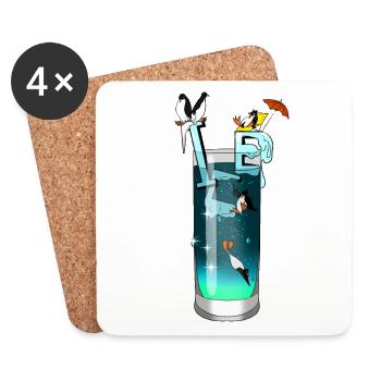 Ice - Coasters (set of 4) - white - Front