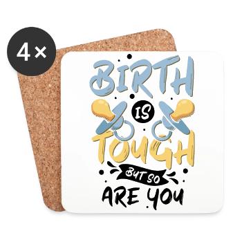 Birth is not only about making babies - Untersetzer (4er-Set) - Weiß - Vorne