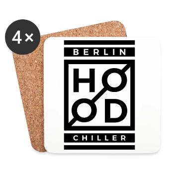 Modern Hood Chiller Berlin - Coasters (set of 4) - white - Front
