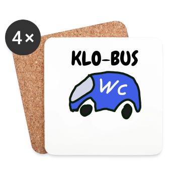 KLO-BUS - Untersetzer (4er-Set) - Weiß - Vorne