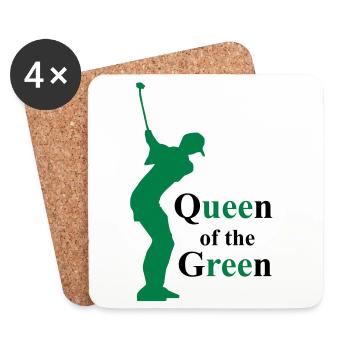 golf sport - Dessous de verre (lot de 4) - blanc - Devant
