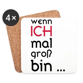 ... When I grow up ... - Coasters (set of 4) - white - Front
