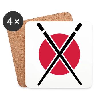 Japan - Coasters (set of 4) - white - Front