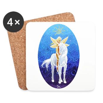 Life is magical! - Sonja Ariel von Staden - Coasters (set of 4) - white - Front