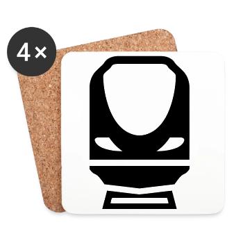 Railway Railwayman Cheminot Train Eisenbahn - Coasters (set of 4) - white - Front