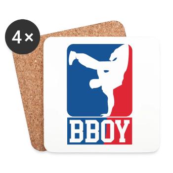 Breakdance B-Boy Streetdance Design Hip Hop Dance - Untersetzer (4er-Set) - Weiß - Vorne