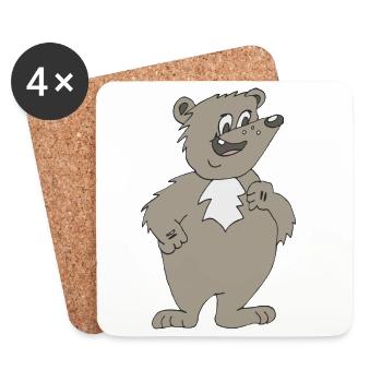 bär comcistyle - Untersetzer (4er-Set) - Weiß - Vorne