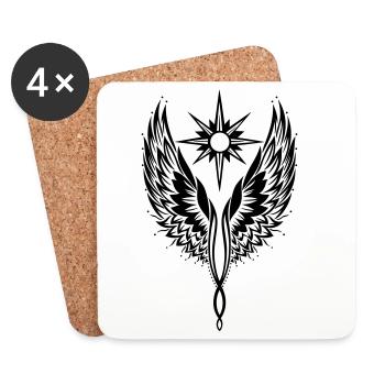 Angel Wing Angel Wing Archange - Dessous de verre (lot de 4) - blanc - Devant