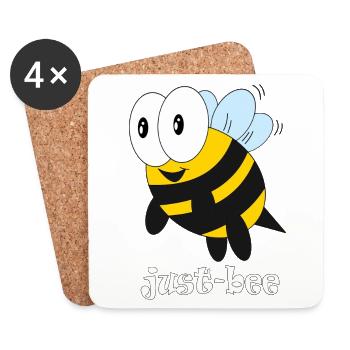 Just-BEE - Untersetzer (4er-Set) - Weiß - Vorne