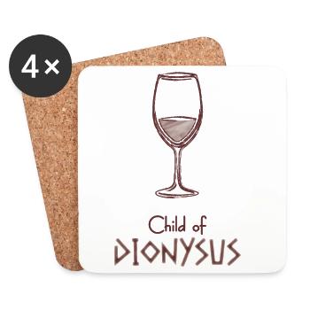 Child of Dionysus – Percy Jackson inspired design - Coasters (set of 4) - white - Front