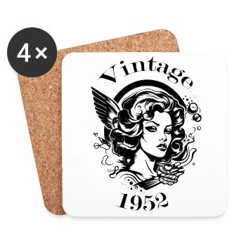 Vintage 1952 - Coasters (set of 4) - white - Front