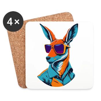 Radiant Roo Revival - Coasters (set of 4) - white - Front