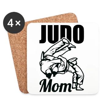 Judo Mom - Coasters (set of 4) - white - Front