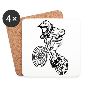 BMX Boy - Coasters (set of 4) - white - Front