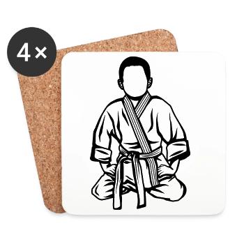 Judo Kid - Coasters (set of 4) - white - Front