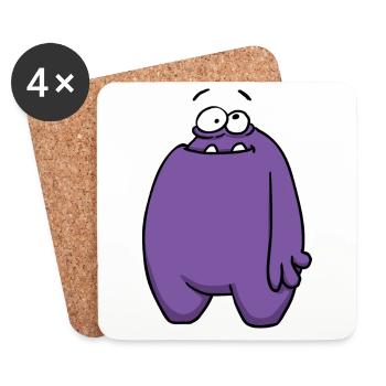 PlumBoo totale - Coasters (set of 4) - white - Front