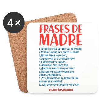 Mother's Quotes - Coasters (set of 4) - white - Front
