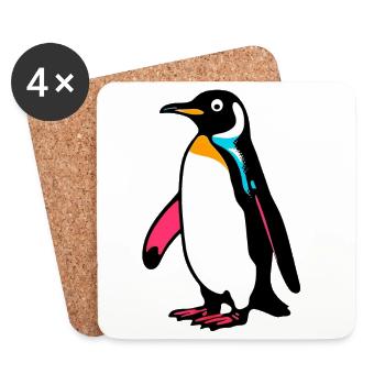 Penguin - Coasters (set of 4) - white - Front
