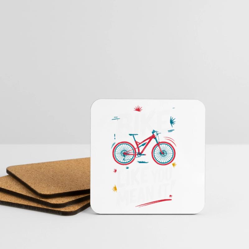 Conception dynamique de devis de vélo Dessous de verre (lot de 4)