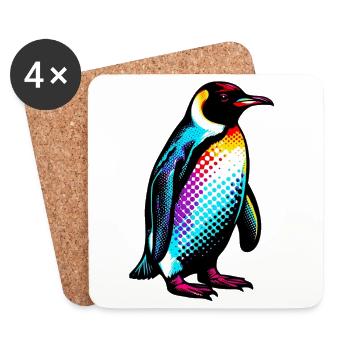 Penguin - Coasters (set of 4) - white - Front
