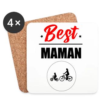 Best Mom - Coasters (set of 4) - white - Front