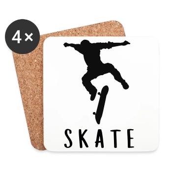 Skater - Coasters (set of 4) - white - Front