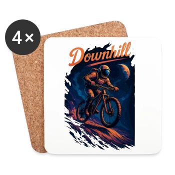 VTT VTT Descente Astronaute Cadeau - Dessous de verre (lot de 4) - blanc - Devant