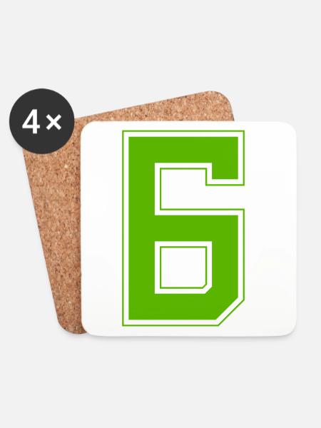 z6 - Untersetzer (4er-Set) - Weiß
