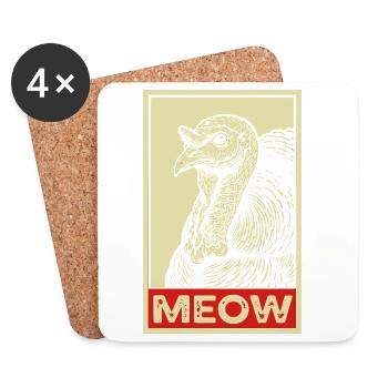 Je suis juste là pour la sauce drôle de Thanksgiving - Dessous de verre (lot de 4) - blanc - Devant