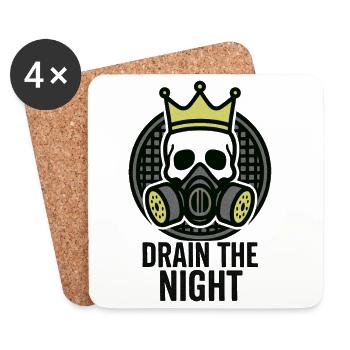 Underground - Skeleton King - Lass die Nacht trocken - Untersetzer (4er-Set) - Weiß - Vorne