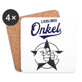 Favorite Uncle Uncle Godfather Brother Godfather - Coasters (set of 4) - white - Front