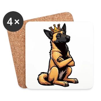 Malinois Belgian Shepherd Malinois Owner - Coasters (set of 4) - white - Front